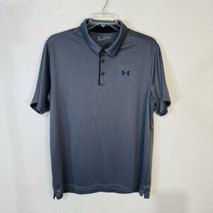 Under Armour Mens Loose Golf Polo Shirt‎ Top Playoff Athletic 2XL Pewter Gray